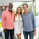 Dan Gasby, Alex Learner and William Wooff attend a pop-up art exhibit on August 4, 2018 in East Hampton, New York.
